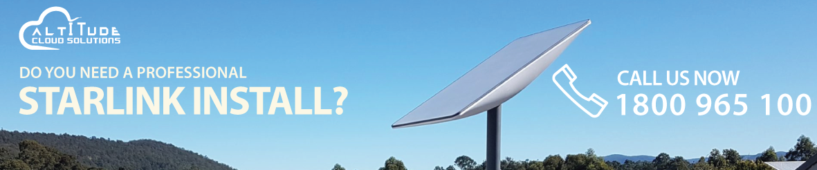Starlink install with ACS- Manning Valley - Forster - Taree- Tuncurry - Moorland - Harrington - Wingham - white ACS logo - Altitude Cloud Solutions - Starlink Solutions and setup